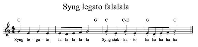 Syng legato fallala